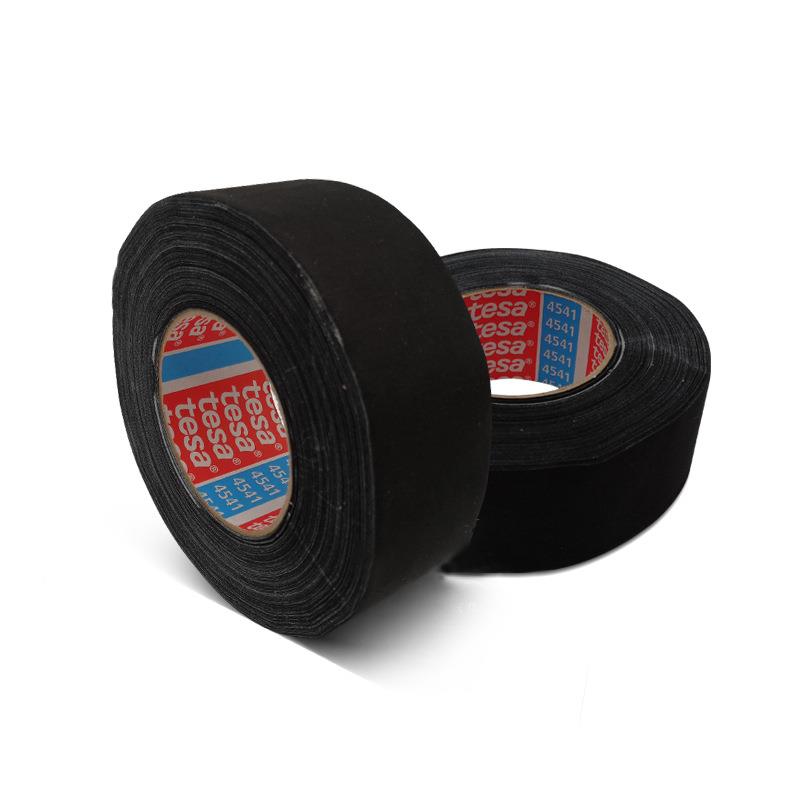 德莎t裂esa4541黑布基胶带线束捆扎固色定高撕143绷带家抗电汽车