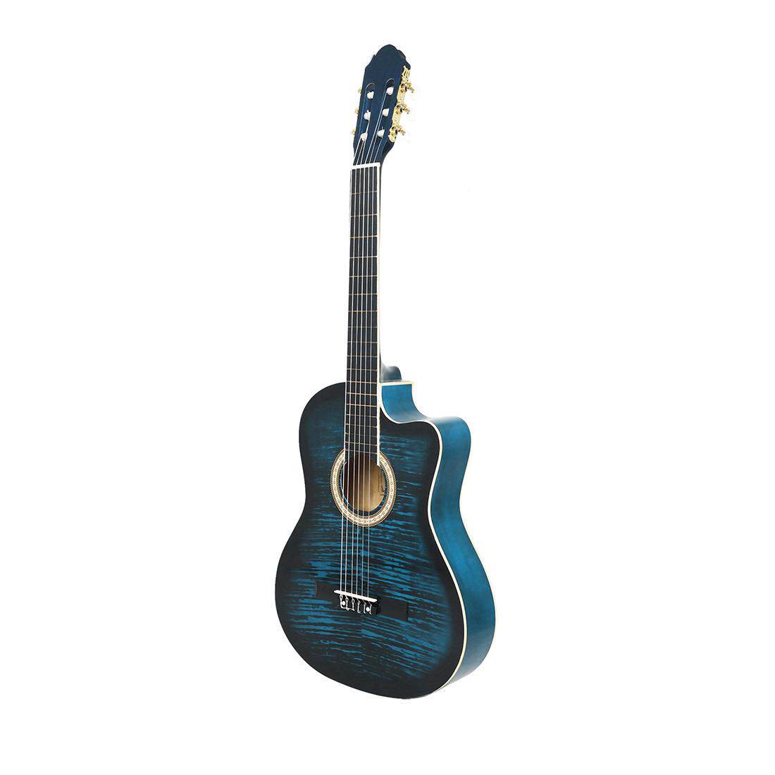 吉9寸古典他云杉木虎纹木吉他练习琴SGB入门初学3成人吉a他guitr