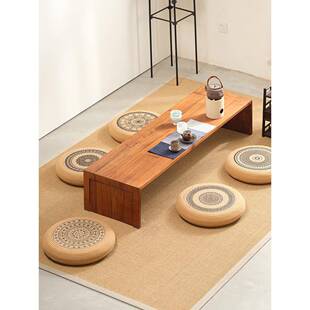 团阳看台加蒲坐垫地上书家用FS758565客厅地毯榻榻米坐垫中古风圆