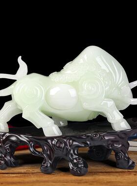 招财牛摆件客厅台玄关装饰酒办公室摆柜件公司前开1058品业送礼高