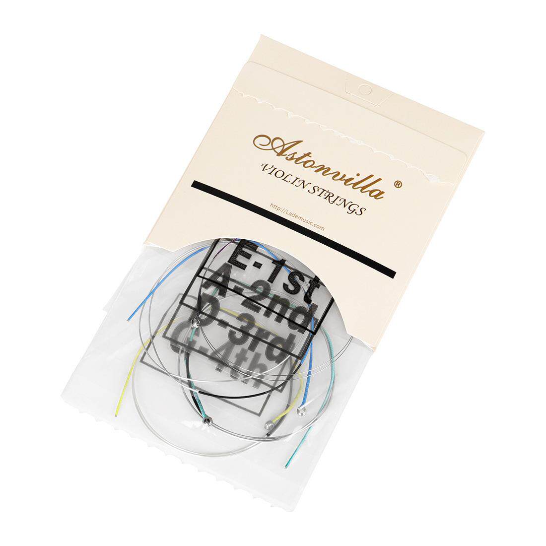 Astnvilla小提琴弦A33演奏级龙尼琴弦HXM不锈钢o丝铝镁缠弦提琴套