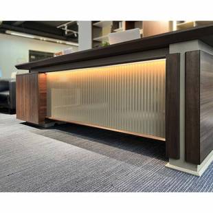 新式 现代简约板桌总GUT裁桌董公事长中办老室大班桌椅柜全套办公