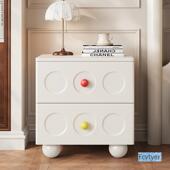 晓钦款 床头小 复古寸2025床边实木床头速柜尺新黑色创意抽屉柜23款