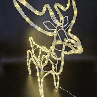 圣诞彩子灯型LE管KXHD铜线灯圣诞鹿造灯60CM节日装饰可折叠