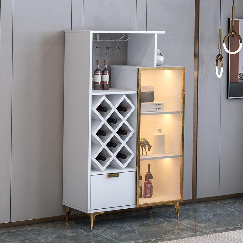 客厅储物柜轻简奢385极餐厅置物餐架边柜红酒柜柜靠墙落地小酒柜