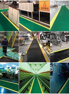 黄色警示边防滑垫橡KNH间胶防水门PVC垫车仓库地地胶加厚黄边通道