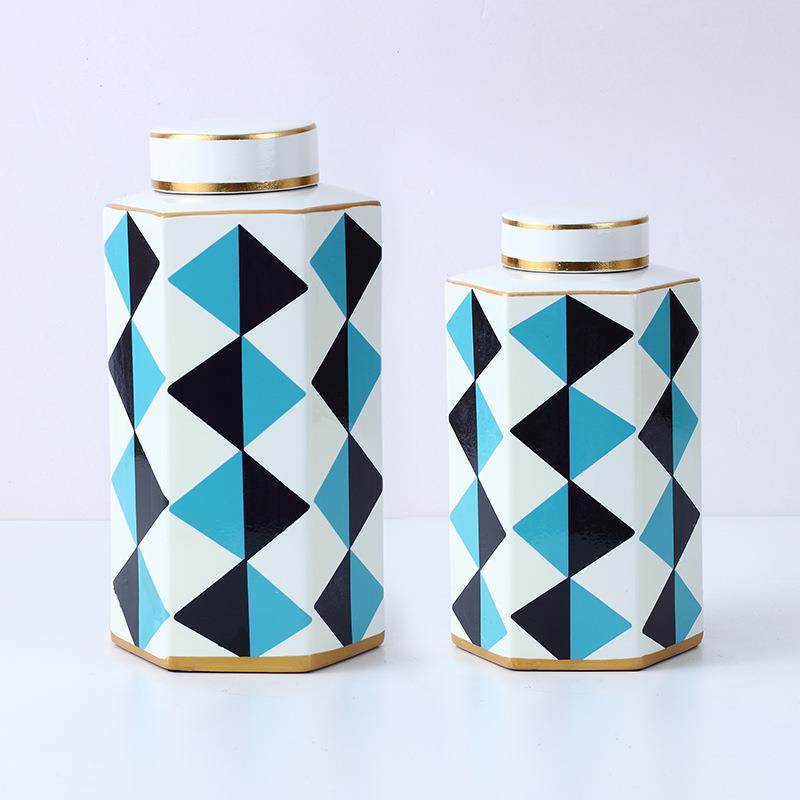 陶瓷摆件软装家酒居装饰品意陶瓷罐摆饰陶瓷花瓶玄创关客厅店664