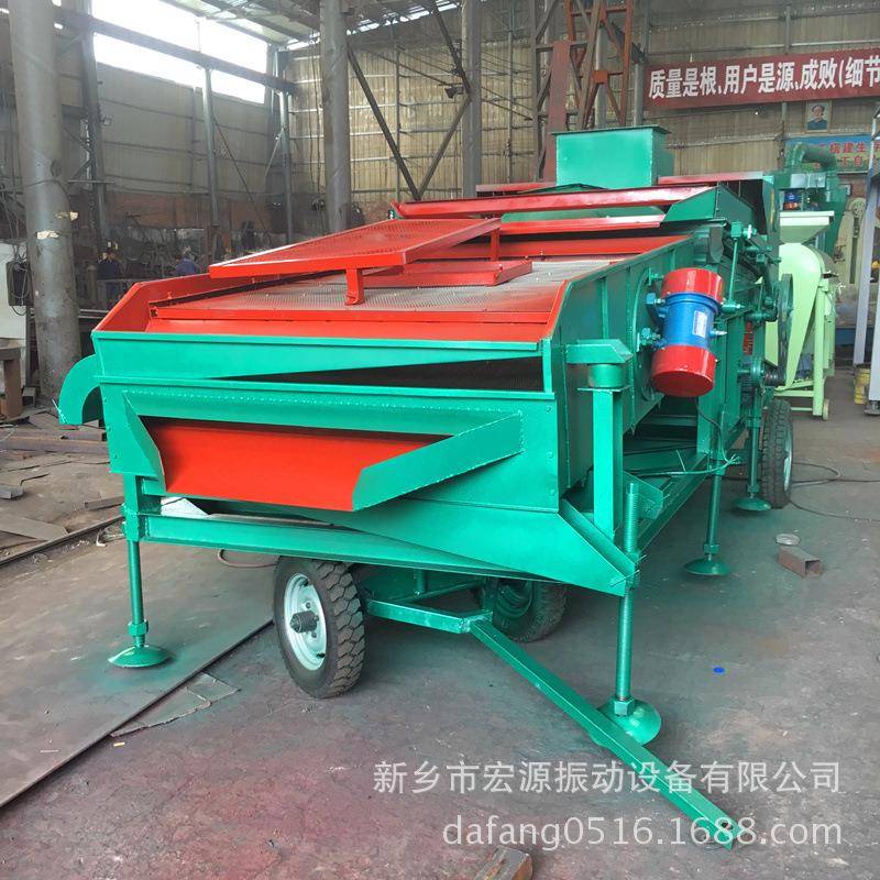 玉米动筛6-2吨/h5自动比重分离过HYL-25风机1除尘振霉粒烂籽视频