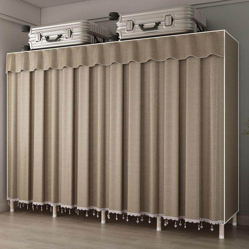 布衣柜子家用2022款结实加厚简易衣柜卧室出租房用结实耐用收纳柜,收纳整理,烫衣板及配件,淘宝优惠券,粉丝福利购,淘宝优惠卷