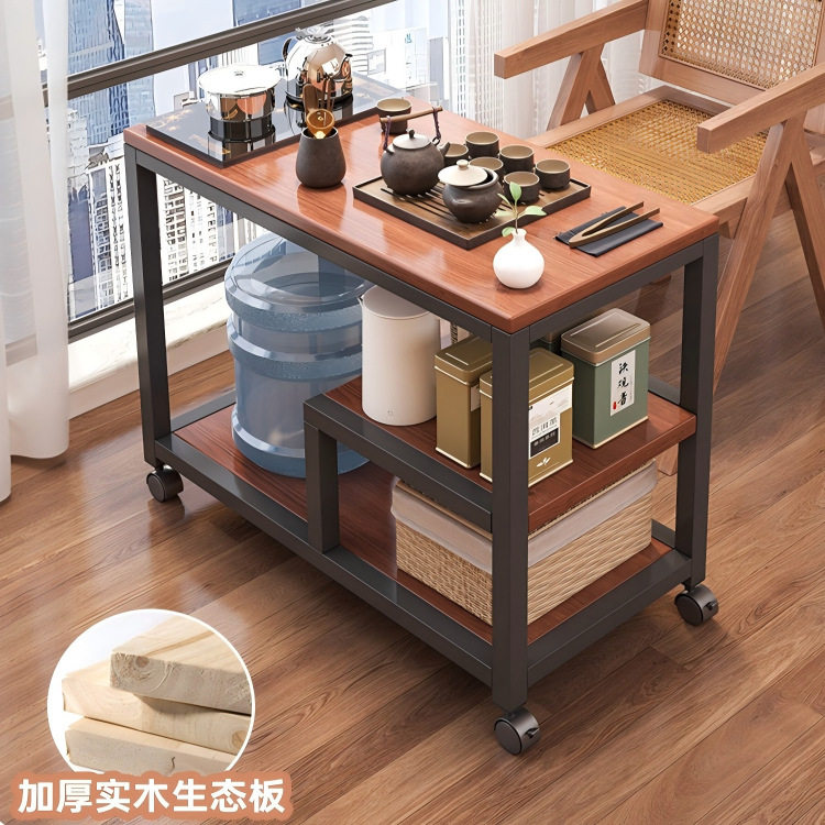 茶水柜边几简易沙发边桌小茶几移动阳台置物架客厅茶桌家用小茶台