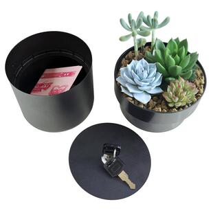 假盆栽隐蔽存钱罐藏私房钱储物保险箱收纳保险柜藏钥匙首饰盒