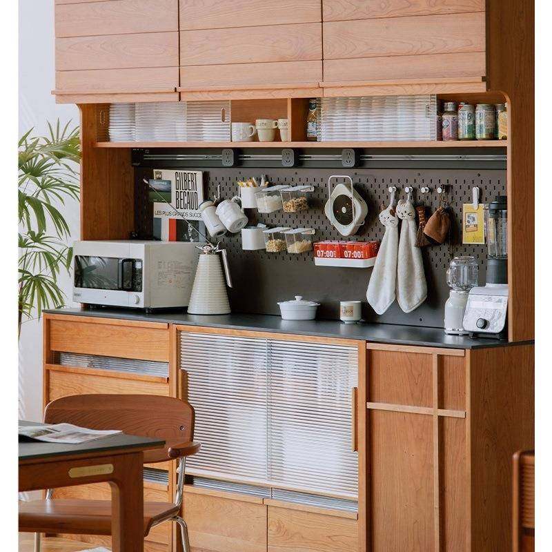 实木餐边柜靠墙一体储物柜樱桃木置物架厨房岩板日式高柜落地家用,机械设备,其他机械设备,淘宝优惠券,粉丝福利购,淘宝优惠卷