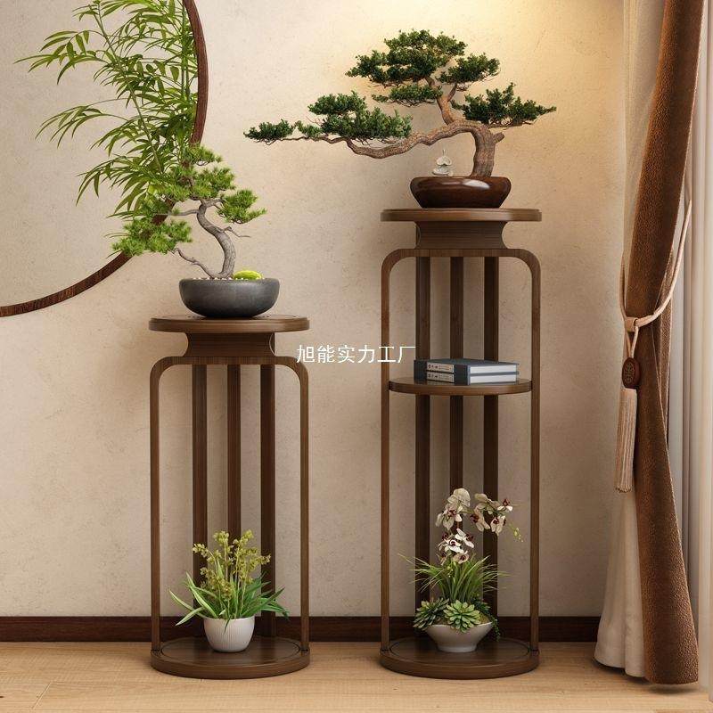 阳台花架花架大厅用轻奢感实木花架植物架花架木质中式绿植架,纺织面料/辅料/配套,纺织机械配件,淘宝优惠券,粉丝福利购,淘宝优惠卷