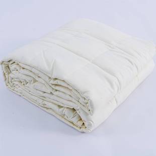 重力毯现货绗缝毯米黄色重力被外贸加重毯纯棉毯子