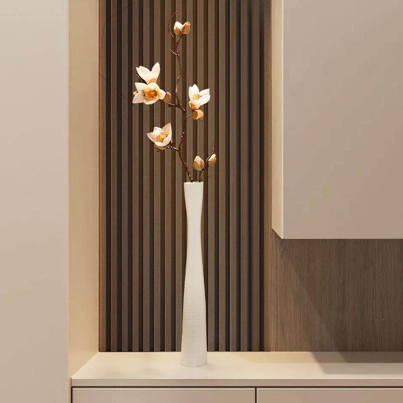 玄关装饰摆件入户入门电视柜高细长花瓶家居饰品客厅柜艺术高级感