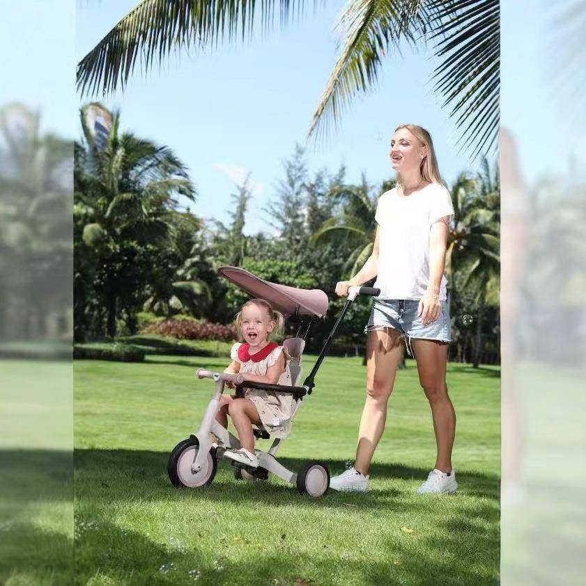 萌悠悠多功能儿童平衡车三轮脚踏车宝宝滑行溜溜车小孩溜娃车