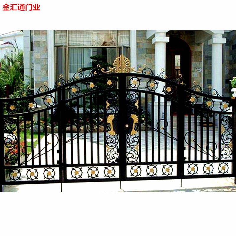 龙华供应不锈钢艺大门别墅电动铁艺大门小区电动铝艺大门