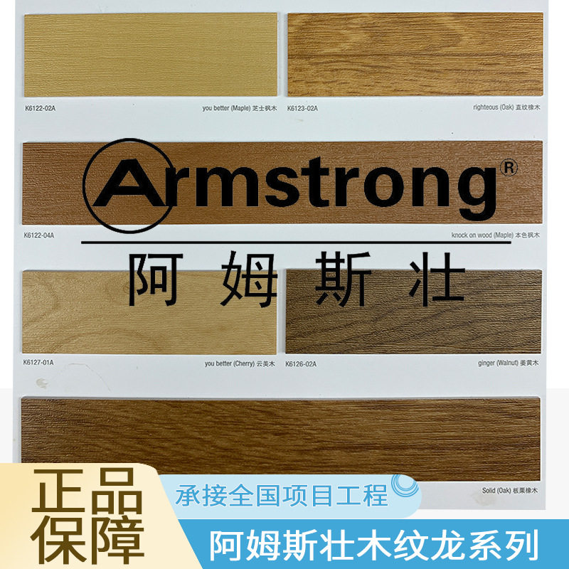阿姆斯壮pvc地板Armstrong木纹龙系列学校展厅加厚耐磨塑胶地板