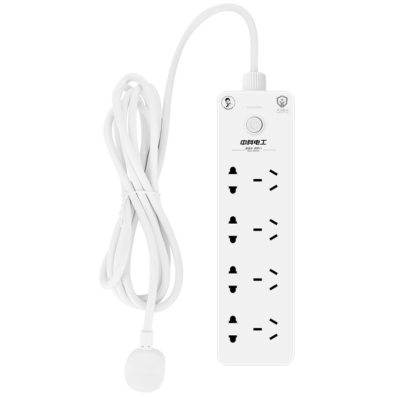 中科电工防水插座浴室卫生间插排插线板户外接线板防雨拖线板插板