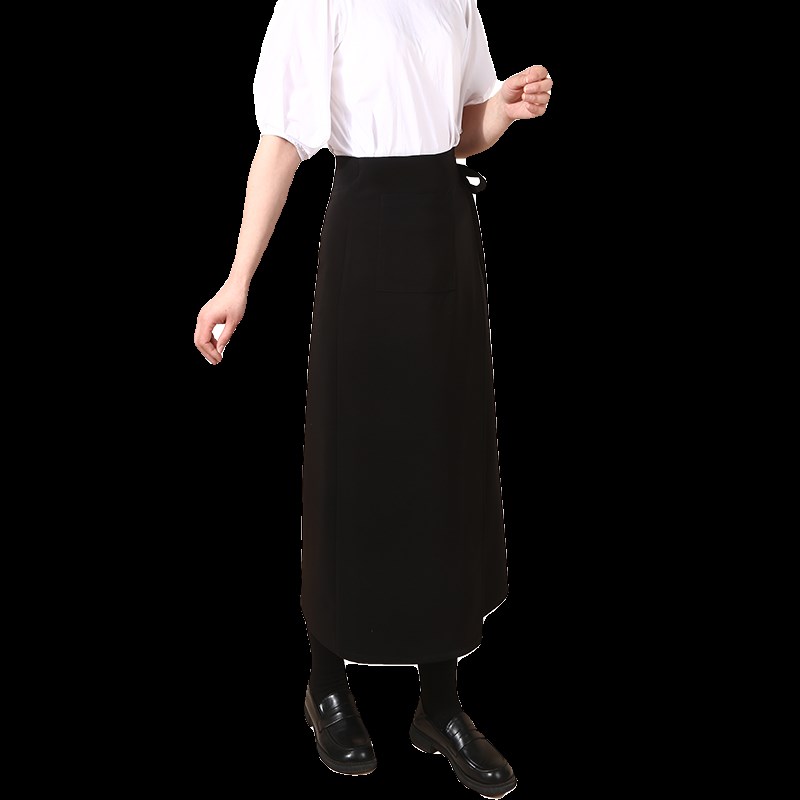 加长半身围裙2024新款定制印LOGO助理化妆造型婚纱摄影外穿工作服