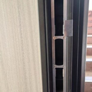 防盗门锁具配件锁体导向片专用方头锁片门锁圆头扣片装饰条压边条