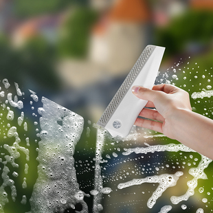 手持擦玻璃刮水器浴室化妆室镜子刮刀家用双面刮水板台面清洁神器