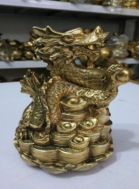 铜十二生肖龙摆件客厅办公室桌面摆设家居装饰财运平安吉祥礼品