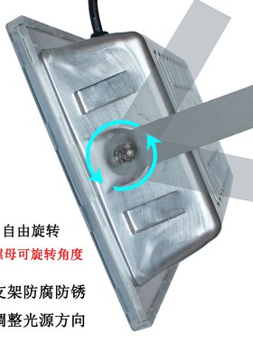 110v户外照明灯工地厂房60v照明灯220vled节能灯超亮大功率投光灯