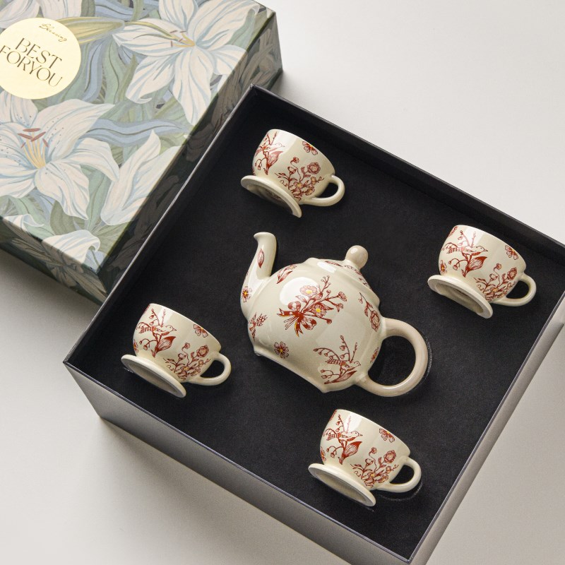 结婚礼物茶具套装新婚伴手礼乔迁礼盒茶壶茶杯送闺蜜迷你咖啡杯