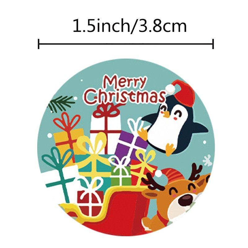 500张/卷圣诞快乐贴纸动物雪人树图案节日装饰包装礼品盒圣诞标签,文具电教/文化用品/商务用品,贴纸/立体贴纸,淘宝优惠券,粉丝福利购,淘宝优惠卷