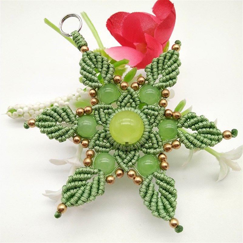 圣诞雪花圣诞小礼物 中国结编织DIY材料包 胸针毛衣配饰 包包挂饰,特色手工艺,中国结,淘宝优惠券,粉丝福利购,淘宝优惠卷