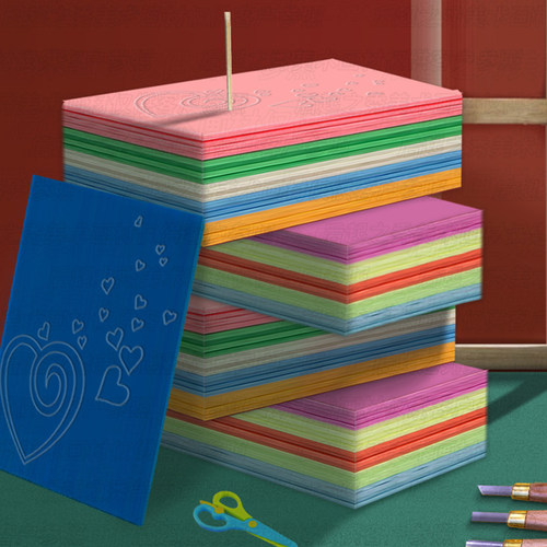 吹塑纸吹塑板a4a3儿童版画套装材料板画专用工具吹塑纸板8k4k16k