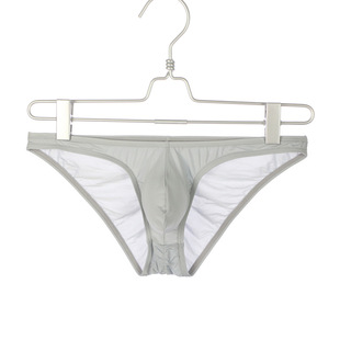 新款型男半包臀低腰塑身高弹男士内裤青年薄款透气性感低腰三角裤