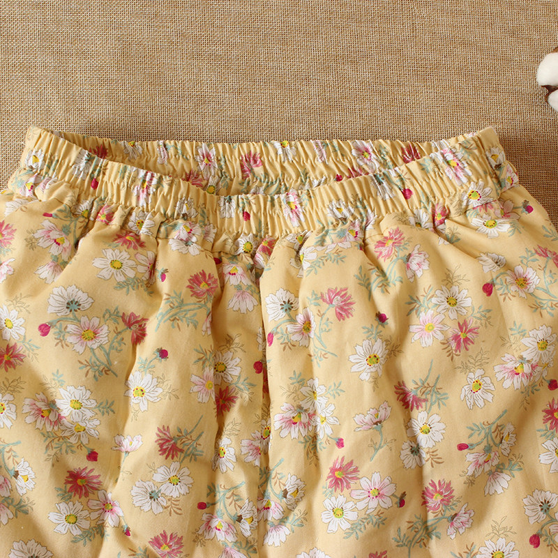 小雏菊纯棉花手工女士棉裤加厚成人高腰裤子冬季居家外穿保暖棉服