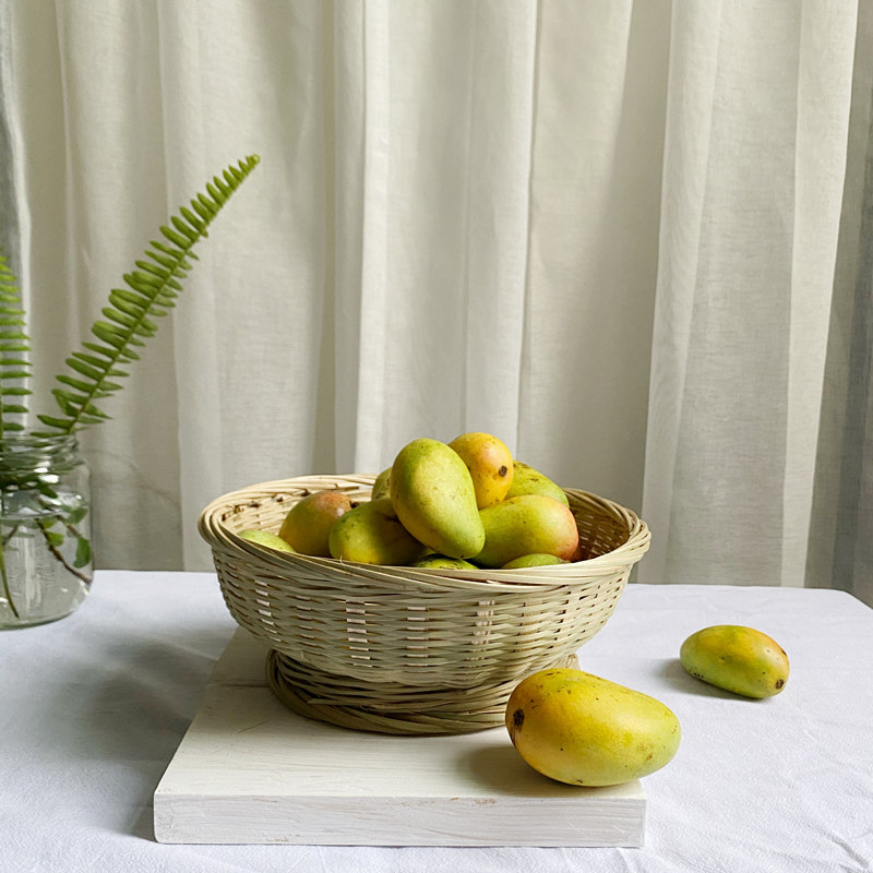 竹编簸箕竹青竹皮收纳筐竹编水果篮馒头筐点心托盘家用装饰手工,特色手工艺,竹编/竹雕,淘宝优惠券,粉丝福利购,淘宝优惠卷