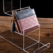 亚克力梯形钱包架 塑料透明手包眼镜首饰收纳架子 多层钱包展示架