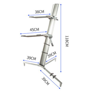 双层键盘飞机架midi键盘架合成器支架电子琴88键电钢琴架子通用61