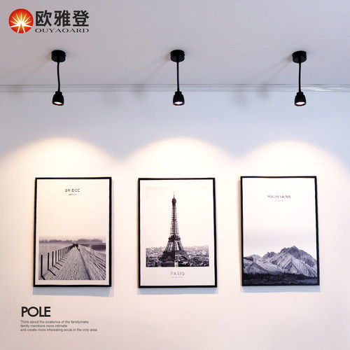 LED软管射灯明装吸顶天花灯适用于背景墙展示柜与酒柜的侧装筒灯