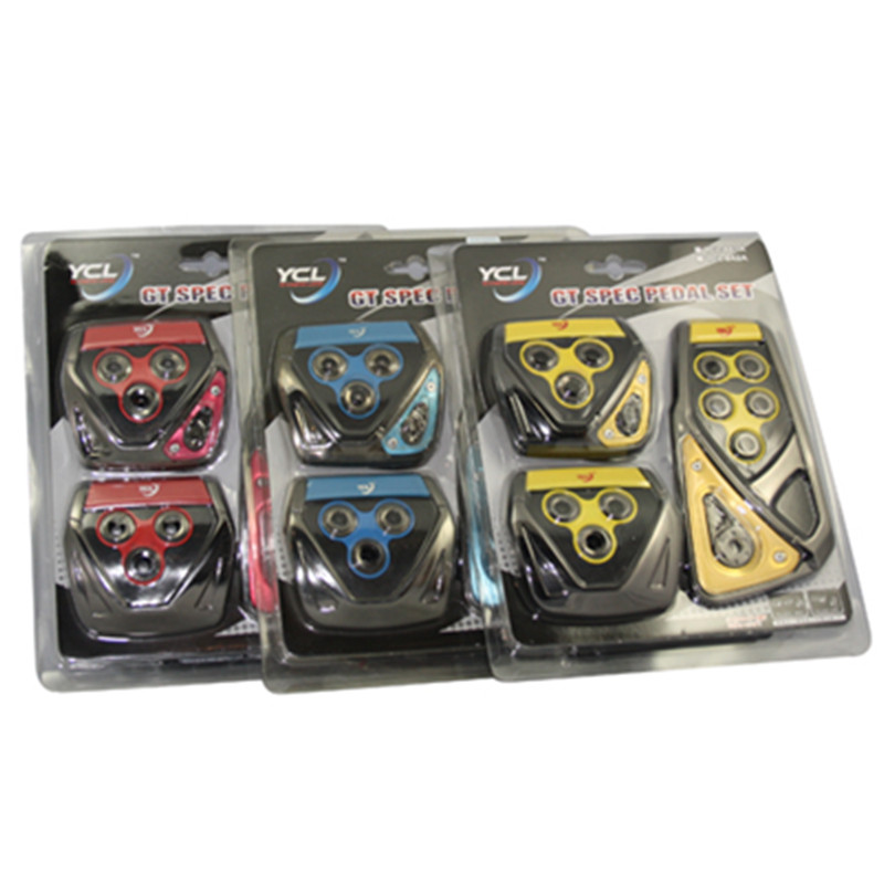 汽车脚踏板改装通用车型金属铝合金刹车防滑垫套离合器油门脚踏板