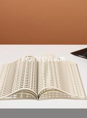 极简风约间镂空艺术金属书卷件样简板房售摆AOD楼部家居桌面软装