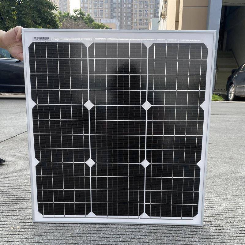 全组新40WSF1-40W单晶太阳能板1V光伏件8发电灯板12V蓄电池路监控