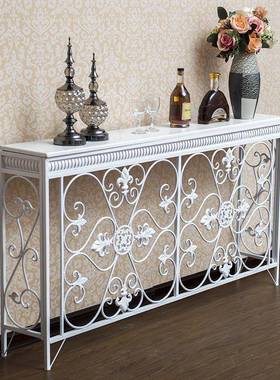入欧式门14637户客厅玄关桌美式案进台墙边柜艺暖气片铁装饰架遮