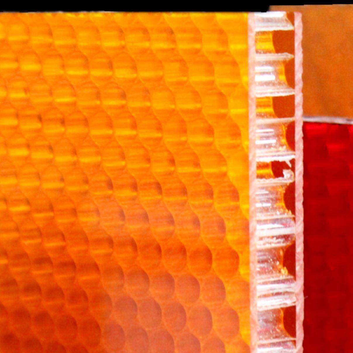 透PC亚克面层力复合PC塑料蜂窝芯的981多层板板蜂窝阳光轻盈光