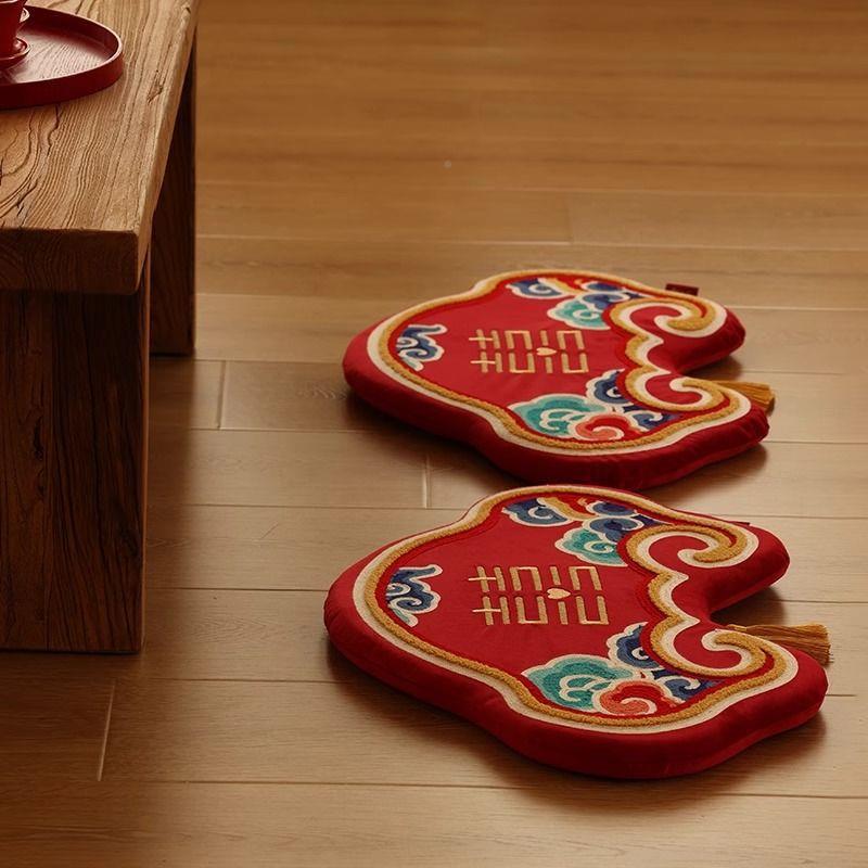 跪垫结婚一对敬茶喜跪垫红厂家直供改新娘坐垫口敬酒色婚礼婚庆用