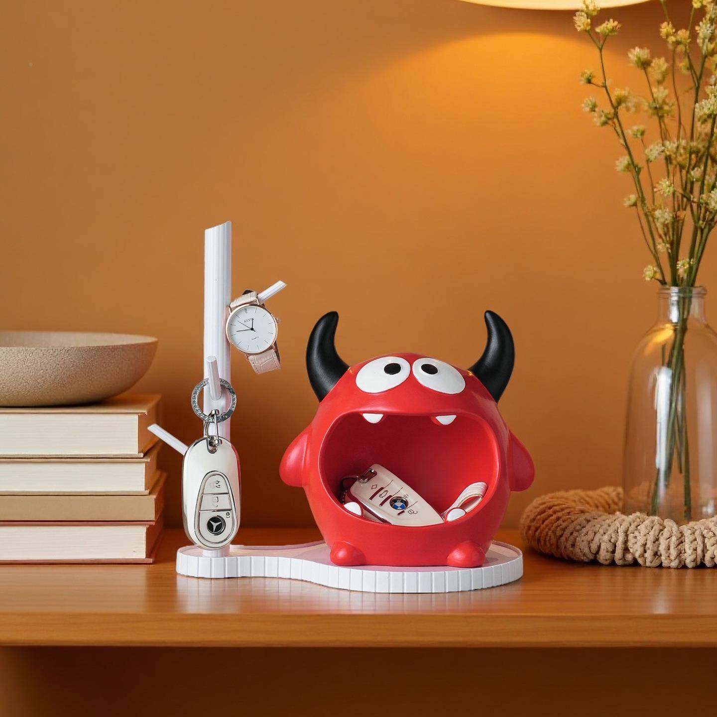 入户门口大嘴怪放匙收纳玄关摆件客厅钥桌居面家MVG迁软装饰品乔,家居饰品,装饰摆件,淘宝优惠券,粉丝福利购,淘宝优惠卷