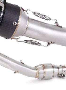 摩回托11915车排气管改装追50压鼓中段排气排改装六角大排量3气管