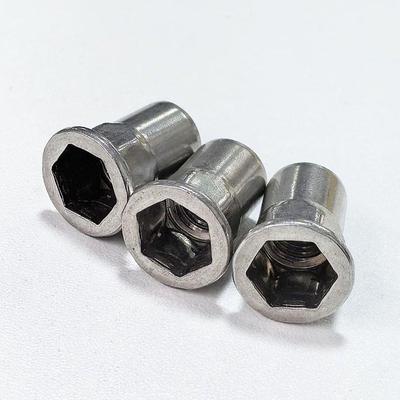 3014不锈钢平头半六铆螺母六M4角MOLR角5M6M8M0