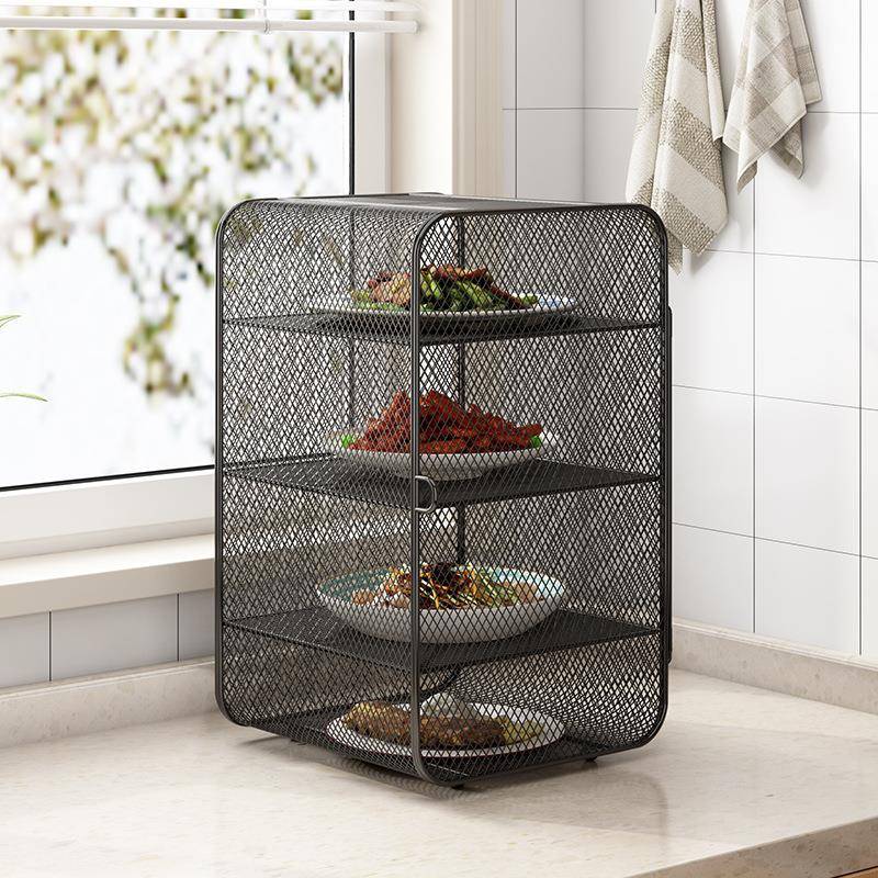 厨房置物剩架桌面菜罩饭剩菜罩子台面置物餐桌架防LFF蝇蚊子苍菜