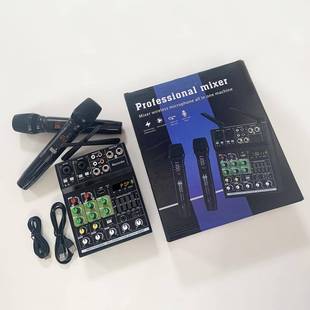 GAX T44路小型多功能音台麦克X风一拖二舞台调演出G直播麦 GT4GA