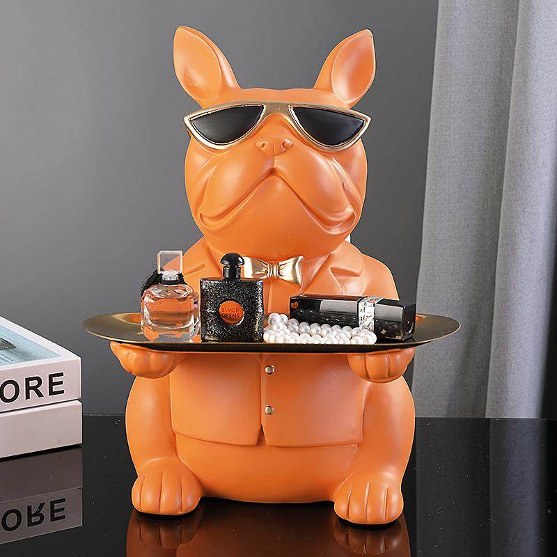 北欧奢客厅装饰摆轻件抽纸创盒家居茶饰品几电视柜意549法斗狗纸,家居饰品,装饰摆件,淘宝优惠券,粉丝福利购,淘宝优惠卷